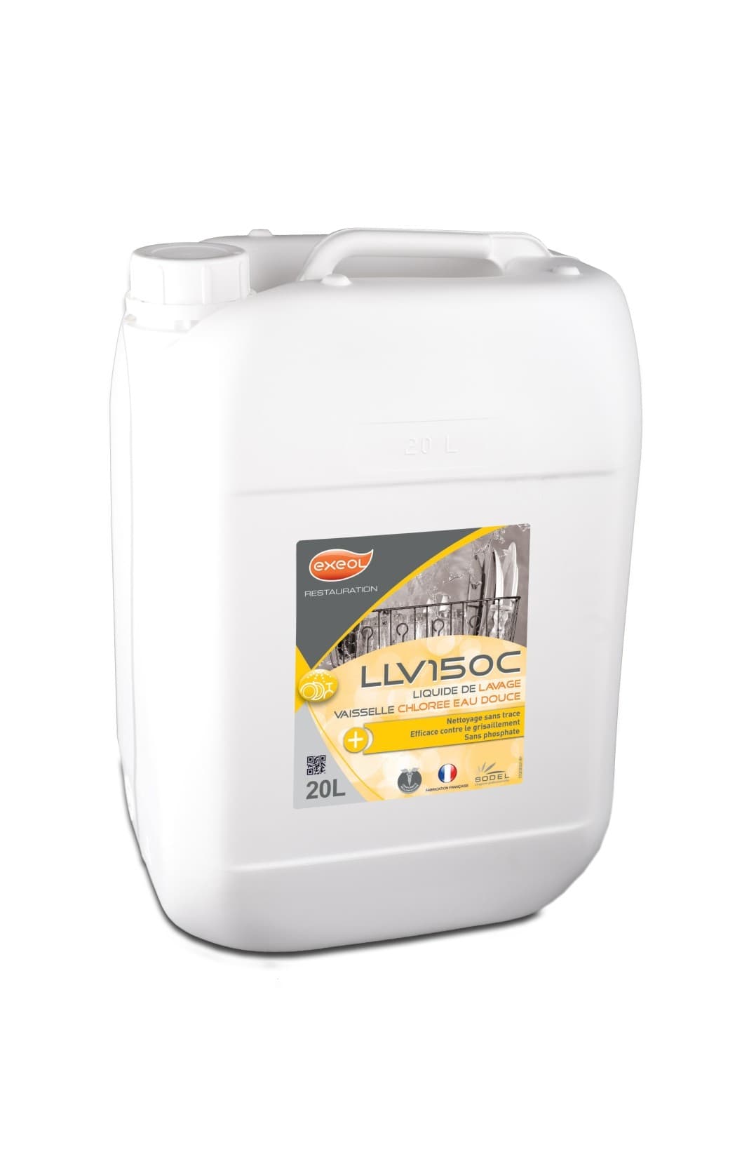 Exeol LLV 150C – płyn z aktywnym chlorem do maszynowego mycia naczyń