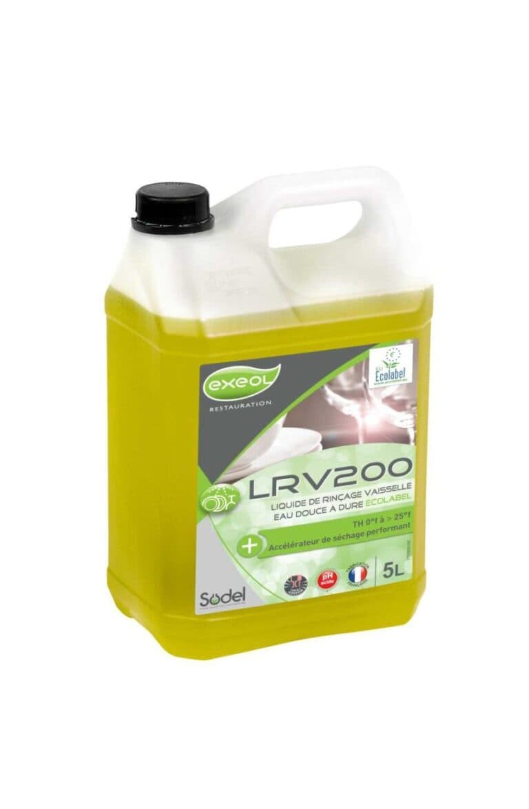 Exeol LRV 200 – ekologiczny nabłyszczacz do zmywarek do wody twardej